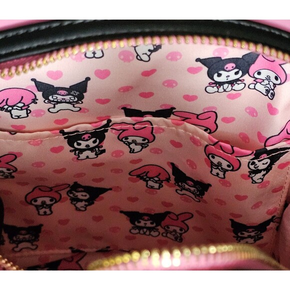 LOUNGEFLY HELLO KITTY KUROMI MY MELODY SANRIO EXCLUSIVE BACKPACK 11" BRAND NEW! - Picture 16 of 16